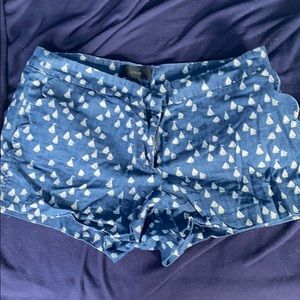 J.Crew Cotton Shorts with White Sail Boats